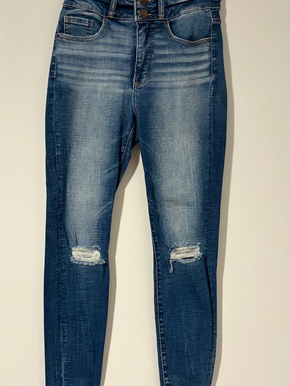 BKE Billie Jeans Women’s 27 High Rise Ankle Skinny Distressed Stretch Denim